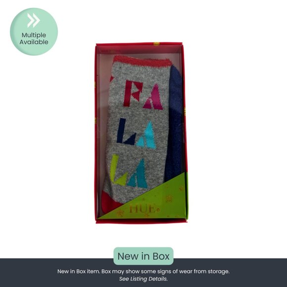 Footsie Christmas Socks Gift Set  - Fa La La (2 Pack) - Picture 1 of 5